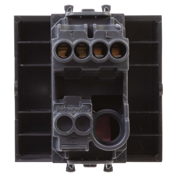 Купить DKC Кнопка одноклавишная модульная, "Avanti", "Черный матовый", 2 модуля