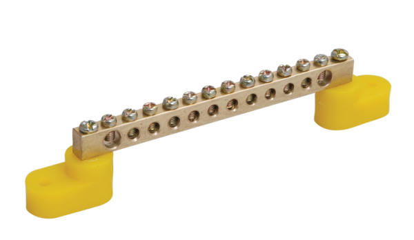 Купить IEK Шина PE земля на двух угловых изол ШНИ-8х12-12-У2-Ж