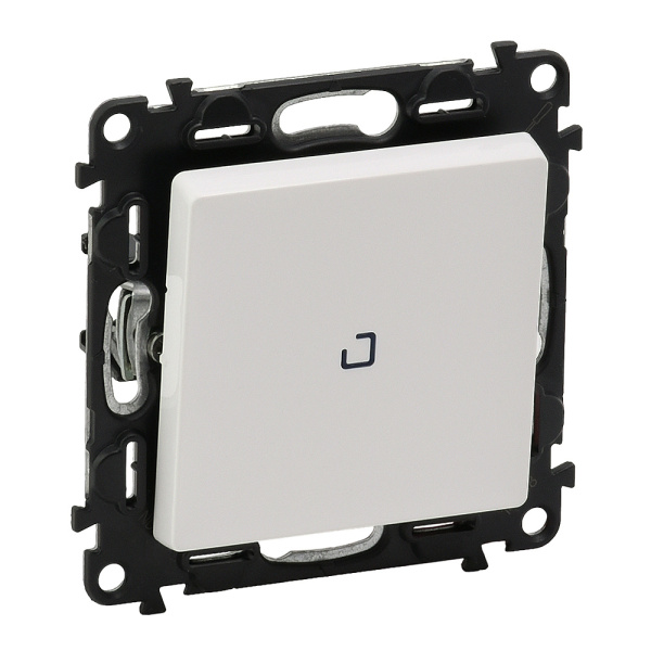 Legrand Valena LIFE DIY Бел Выключатель 1-клавишный с подсветкой 10А 250В 752410