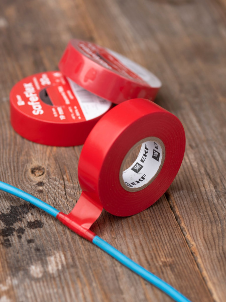 Купить EKF PROxima Изолента ПВХ красная 19мм 20м серии SafeFlex