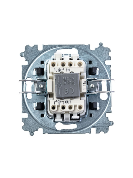 Купить ABB EPJ Levit антрацит / дымчатый чёрный Выключатель 1-клавишный с подсветкой 2CHH590146A6063