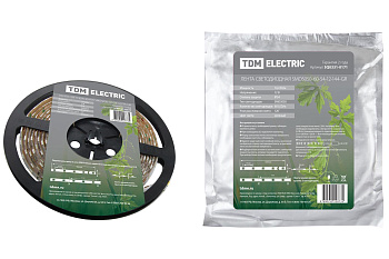 TDM Лента светодиодная SMD5050-60-54-12-144-GR 60LED/м, IP54, 12В, 14,4Вт, зеленый, (У) SQ0331-0171