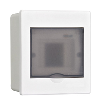 Dekraft Корпус пласт. встраиваемый прозр. дв. 1 ряд 4 мод. IP41 ЩРВ-П