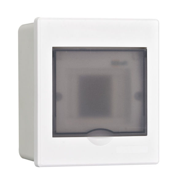 Dekraft Корпус пласт. встраиваемый прозр. дв. 1 ряд 4 мод. IP41 ЩРВ-П