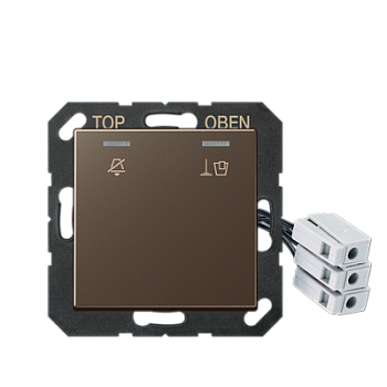 JUNG Накладка для внешнего DND-модуля с LED-лампами, 230 В, мокко ACUKO5M230MO