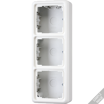 JUNG Серая Коробка накладная коробка с рамкой, 3-ая CD583AGR