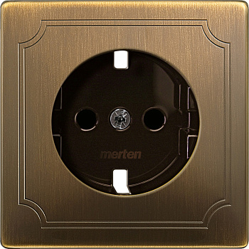 SE Merten SD Античная латунь Центральная плата для механизма розетки MTN2330-4143