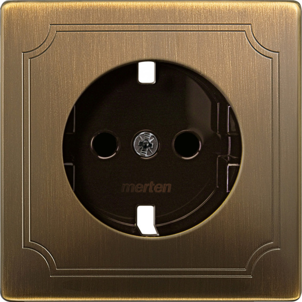 SE Merten SD Античная латунь Центральная плата для механизма розетки MTN2330-4143