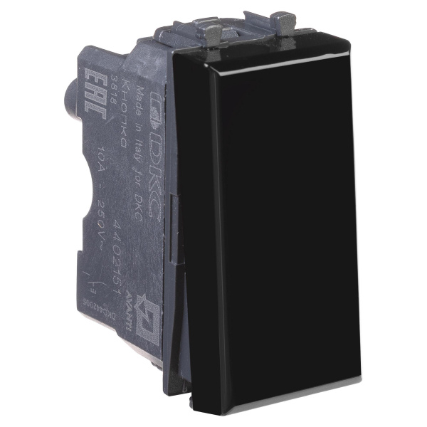 Купить DKC Кнопка модульная, "Avanti", "Черный квадрат", 1 модуль