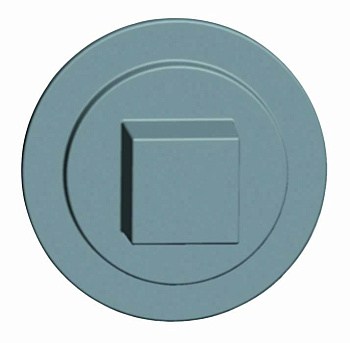 SE Плоская накл.+ квадратный профиль 8 мм NSYSFLOCKS8