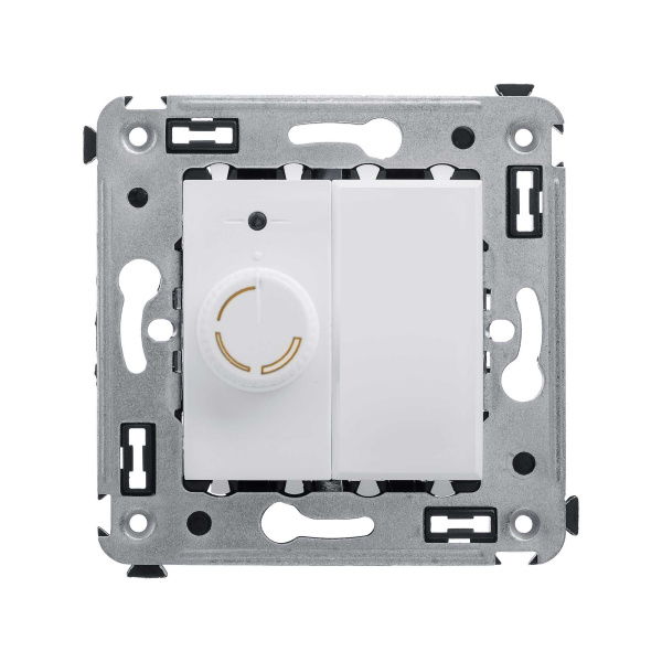 DKC Диммер поворотный в стену, "Avanti", "Белое облако"