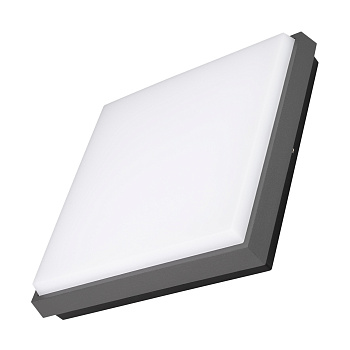 Arlight Светильник LGD-AREA-S240x240-25W Warm3000 (GR, 110 deg, 230V) (IP54 Металл, 3 года) 029952