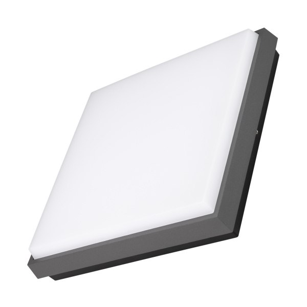 Arlight Светильник LGD-AREA-S240x240-25W Warm3000 (GR, 110 deg, 230V) (IP54 Металл, 3 года) 029952