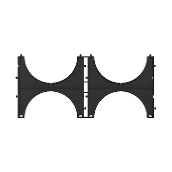 DKC Держатель расстояния (кластер) для двустенных труб, д.110мм, двойной