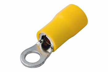 Наконечник кольцевой изолированный ø4.3мм 4-6мм² (НКи 6.0-4 / НКи5,5-4) желтый Rexant 08-0051