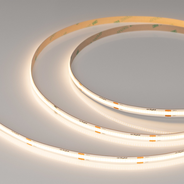 Купить Arlight Лента COB-X480-8mm 24V Warm3000 (8 W/m, IP20, CSP, 5m) (-) 039059