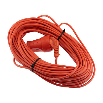 PROconnect Удлинитель-шнур ПВС 2х0.75, 30 м, б/з, 6 А, 1300 Вт, IP20, оранжевый (Сделано в России) 11-7107