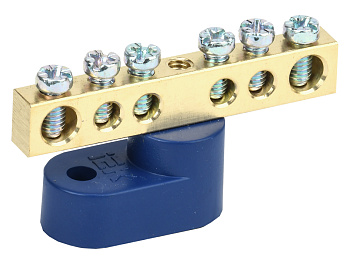 IEK Шина N ноль на одном угловом изол ШНИ-6х9-6-У1-С