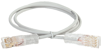 IEK ITK Патч-корд 110-110 2 пары, кат.5Е, 1м, серый PC01-110-2P1M