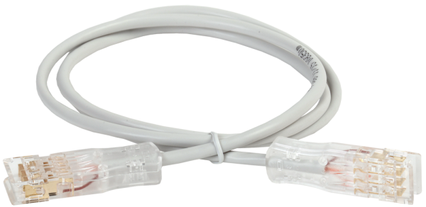 IEK ITK Патч-корд 110-110 2 пары, кат.5Е, 1м, серый PC01-110-2P1M