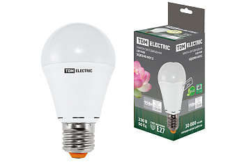 TDM Лампа светодиодная А60 - 15 Вт-220 В -3000 К–E27 SQ0340-0012