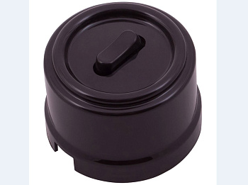 BIRONI Лизетта Пластик Коричневый Выключатель проходной 1-кл (клавишный) B1-221-22