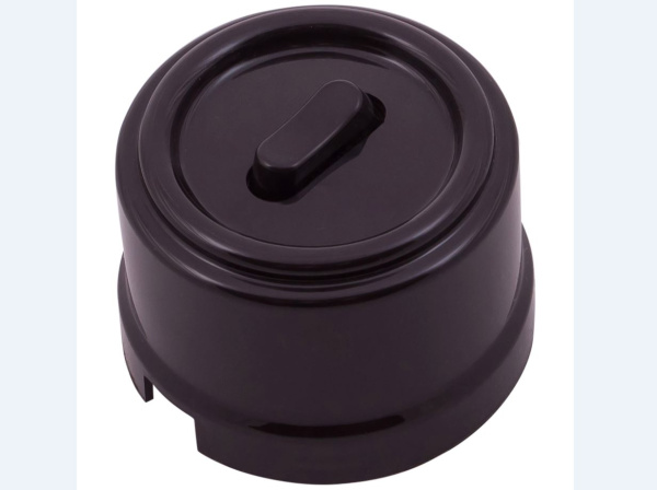 BIRONI Лизетта Пластик Коричневый Выключатель проходной 1-кл (клавишный) B1-221-22