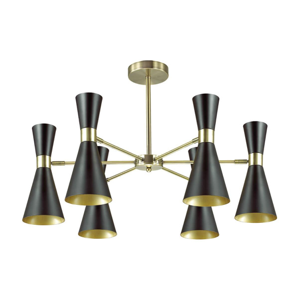 Купить Lumion 3662/6C LN18 000 античная бронза/матовый чёрный Люстра потолочная E14 6*60W 220V QUINN
