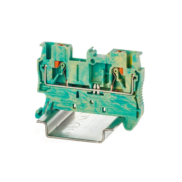 DKC Nuputuk Клемма заземления, зажим push-in, 2 точки подключения, 2.5 кв.мм