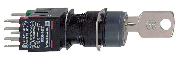 Купить SE Переключатель 16мм 3 положения с ключем XB6AGH5B