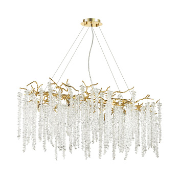 Odeon Light 5005/12 HALL ODL23 487 золотой/прозрачный металл/хрусталь Люстра G9 12*40W BANCHE