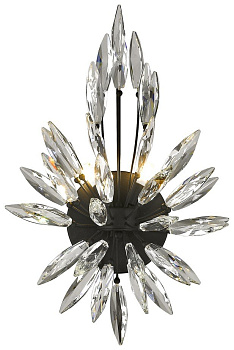 Wertmark WE118.02.021 Бра Черный/Прозрачный G4 2*10W