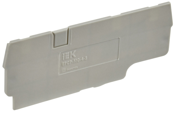 IEK Заглушка для CP-MC 3 вывода 4мм2 серая