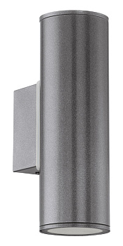 Eglo Светильник LED уличный настенный RIGA, 2х3W (GU10), нерж. сталь/антрацит 94103 Eglo Светильник LED уличный настенный RIGA, 2х3W (GU10), нерж. сталь/антрацит 94103