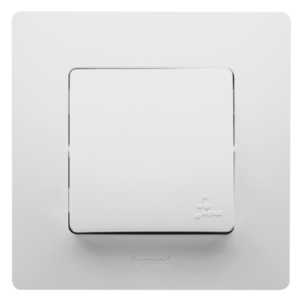 Купить Legrand Etika Белый Выключатель/Переключатель IP44 10А 672200