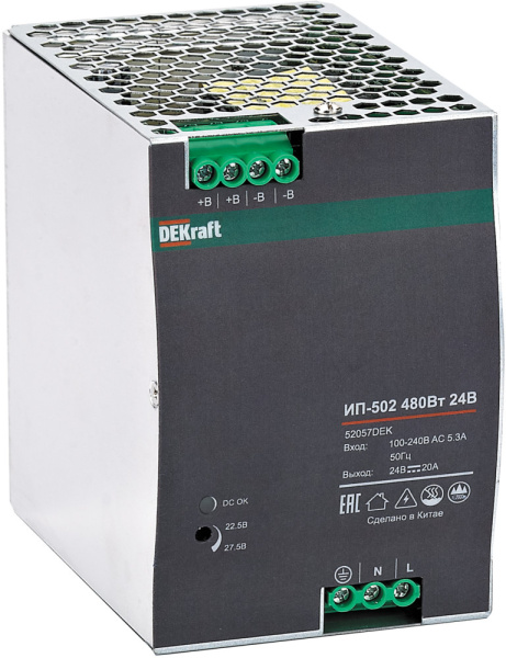 Dekraft Импульсный источник питания 480Вт 48В 10А ИП-502