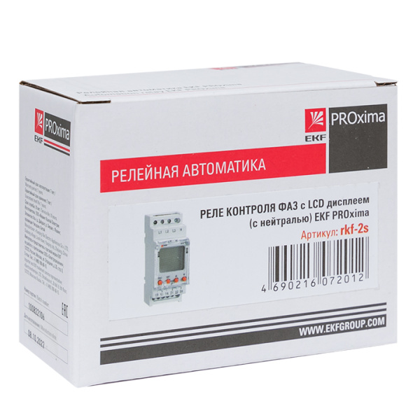 Купить EKF PROxima Реле контроля фаз с LCD дисплеем (с нейтралью) RKF-2S