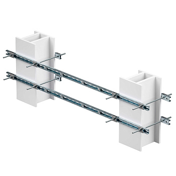 DKC Обжимной комплект монтажных профилей тип 3 , крепление к двум стойкам размерами 350 на 440 мм , длина  профиля 1500 мм , длякрепления 1 оболочки о
