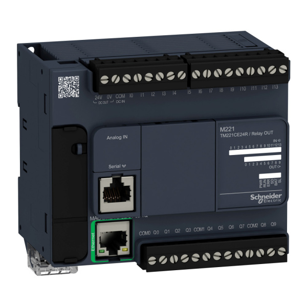 SE M238 Блок базовый компактный M221-24IO реле Ethernet TM221CE24R