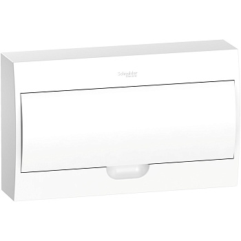 Systeme Electric EASY 9 Корпус навесной с белой дверью 1ряд/18мод, IP40, IK07, 63А, 2 клеммы