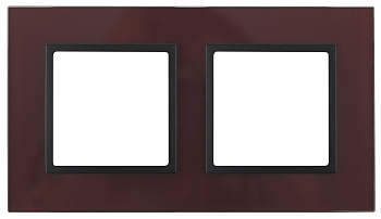ЭРА 14-5102-25 Elegance Бордо/антрацит Стекло Рамка 2-ая