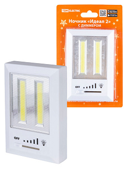TDM Ночник "Идеал 2", 3 Вт, 4хААА, диммер, магнит, SQ0357-0126