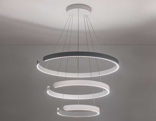 Ambrella Светильник подвесной светодиодный FL5887/3 WH белый 90W 3000K/4200K/6400K D800/600/400*1200 (без ПДУ) Купить Ambrella Светильник подвесной светодиодный FL5887/3 WH белый 90W 3000K/4200K/6400K D800/600/400*1200 (без ПДУ)