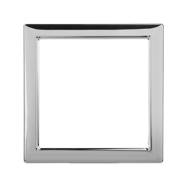 DKC Декоративная вставка для металлических рамок Avanti хром, 1 пост (2 мод.)