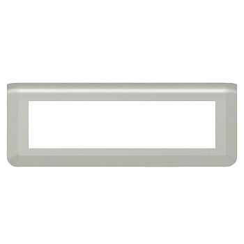 Legrand Mosaiс Рамка - Программа Mosaic - 8 модулей - алюминий 079318L