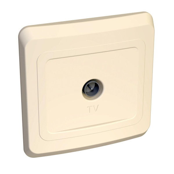 Купить Systeme Electric Этюд Крем Розетка TV 1-ая 0,7dB единственная