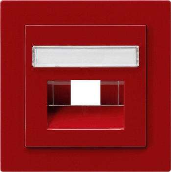 Gira Накладка 50*50 мм для розеток UAE/IAE с полем для надписи 028443