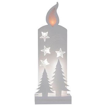 Eglo 650-17 Светильник GRANDY, 12X0,06W (LED), 3V, 36х13 см, дерево ,белый, 3x АА (не в комплекте)