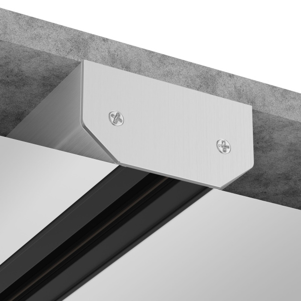 Купить Maytoni Single phase track system Серебро Аксессуар для трекового светильника TRA001MPEC-11S