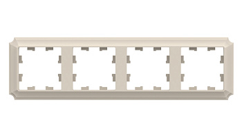 Systeme Electric AtlasDesign Antique Бежевый Рамка 4-ая, универсальная